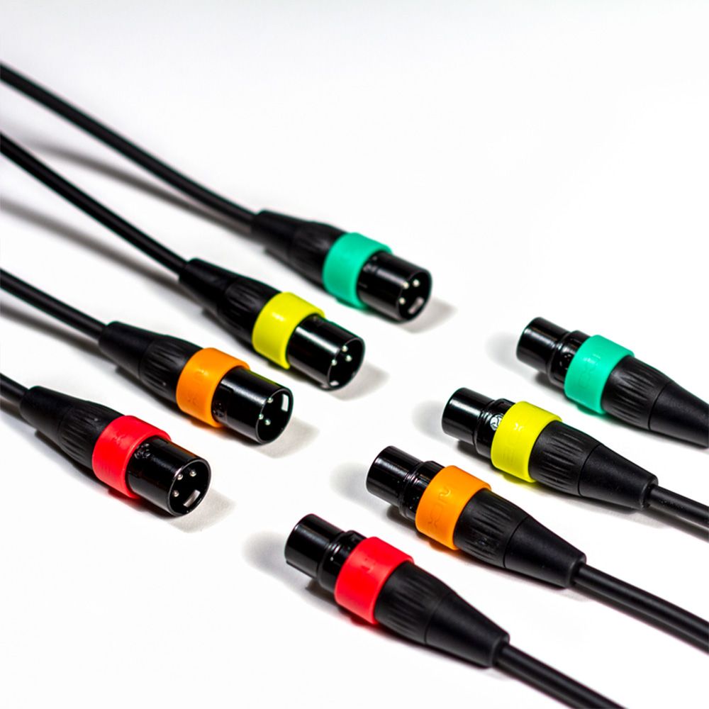 Zoom XLR-4c/CP XLR Cables Colour Coded ID 4 Pack - Image 1