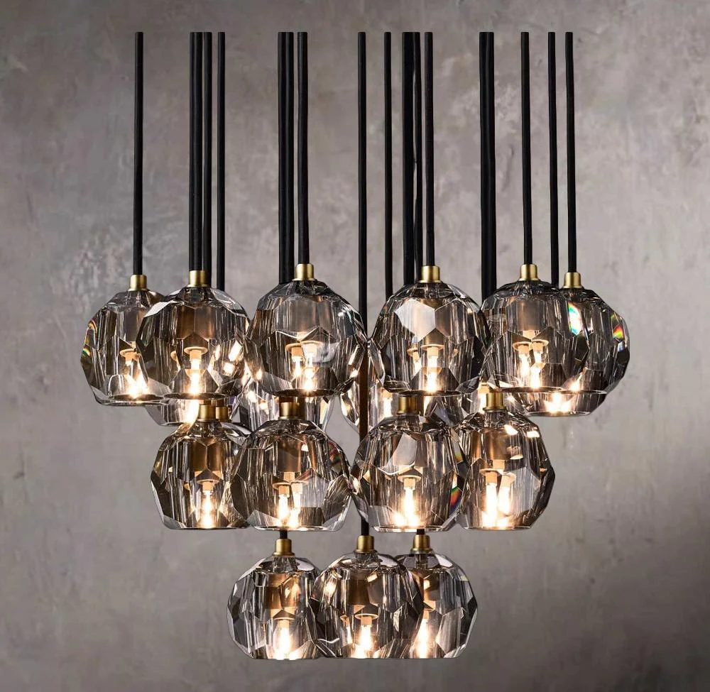 Harlowe Crystal Rectangular Chandelier 74" - Image 3