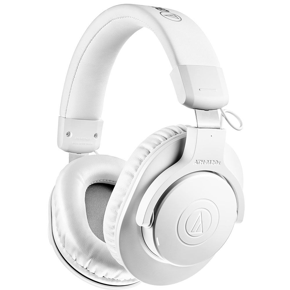 Audio Technica ATH M20xBT Wireless Over-Ear Headphones w/ Bluetooth (White) - Image 1