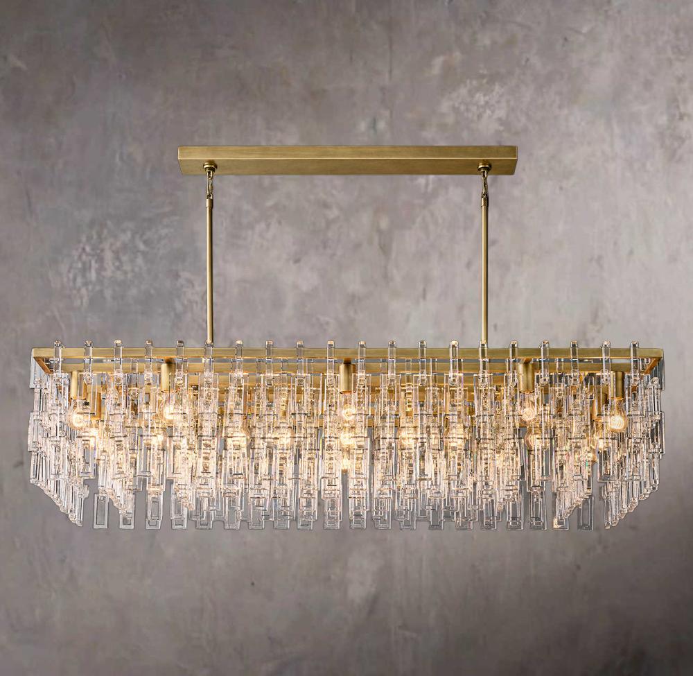 Marignane Rectangular Ceiling Chandelier 60" - Image 3