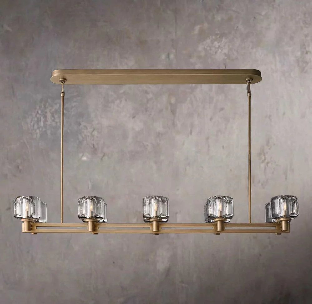Demaret Dual Linear Chandelier 54″