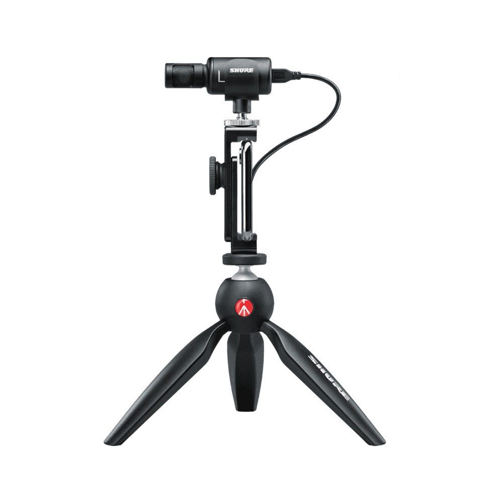 Shure Motiv MV88+ Video Kit w/ MV88+ Stereo Condenser Microphone & Tripod - Image 1