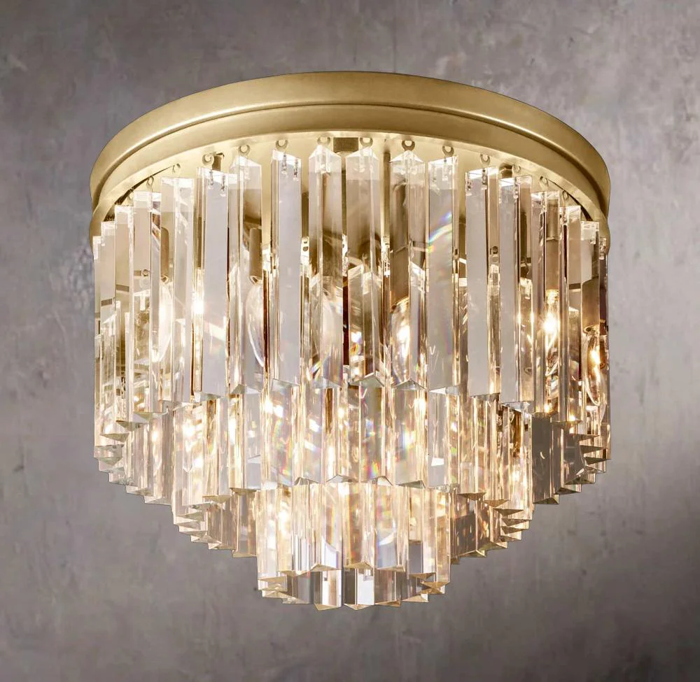 Vintage 1920s Odeon Style 20″ Flush Mount