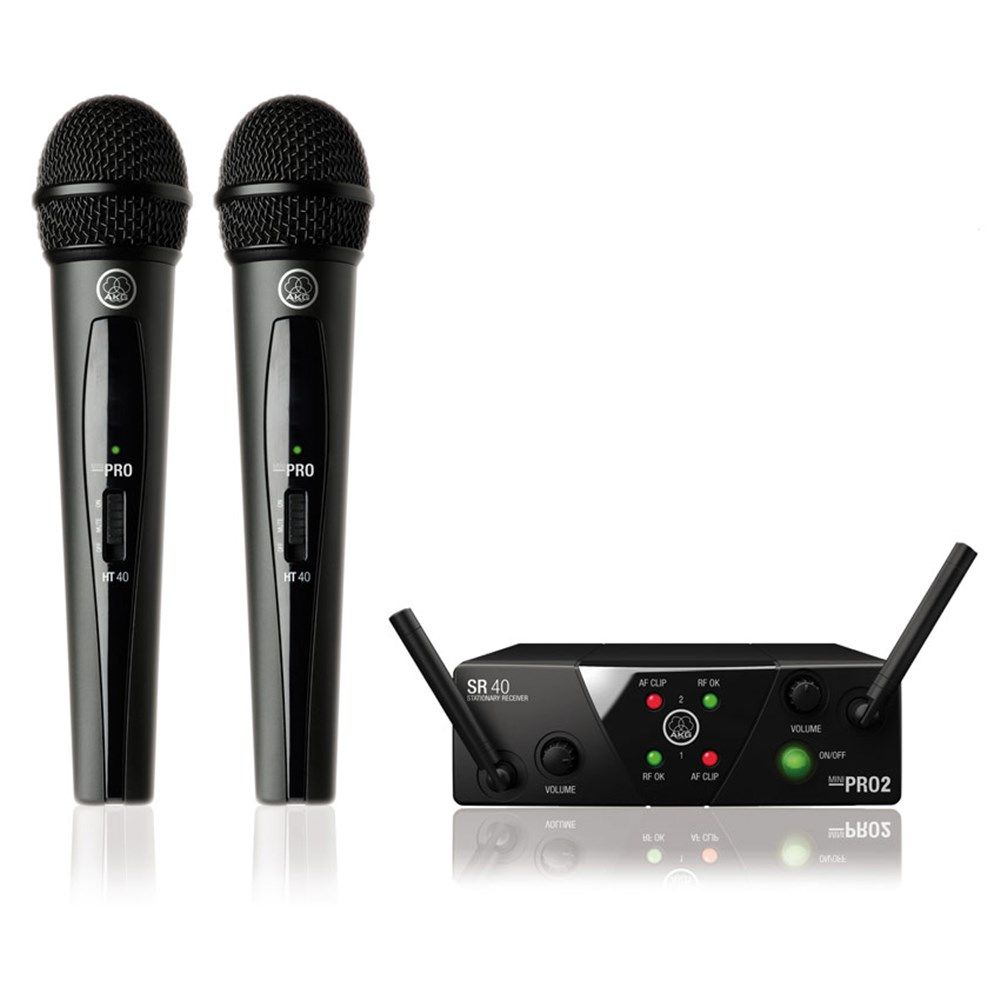 AKG WMS 40 Mini2 Dual Wireless Handheld Mic System Band US45A/C - Image 1