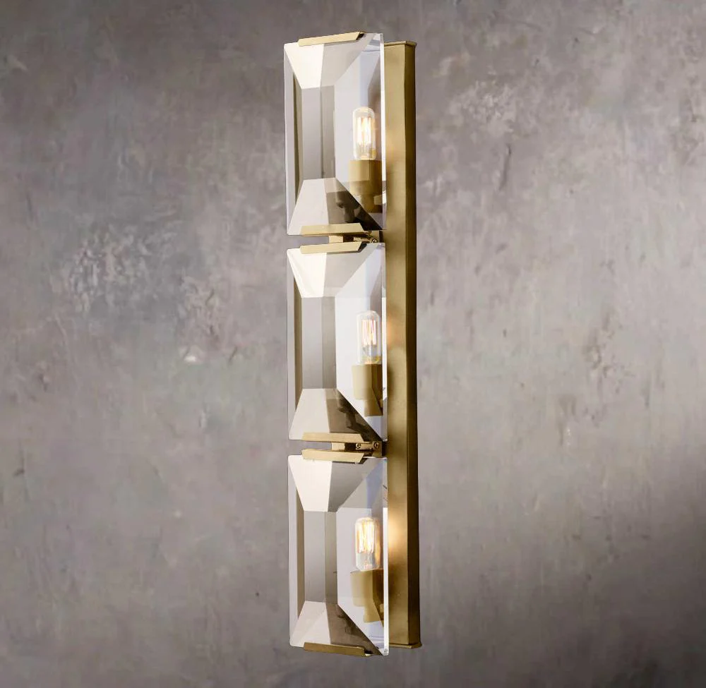 Harlowe Crystal Triple Wall Sconce