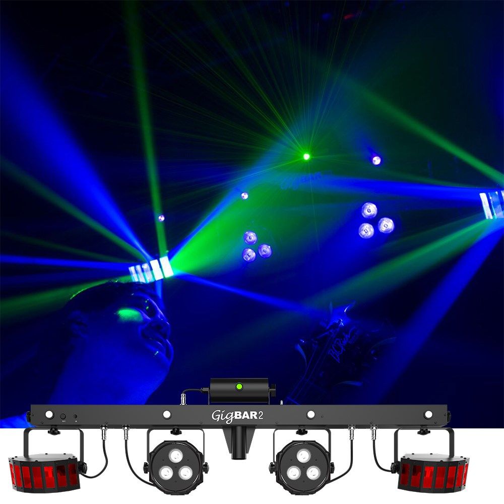 Chauvet GIGBAR2 4 in 1 LED Effect Light (Derbys, Pars, Laser & Strobe) - Image 1