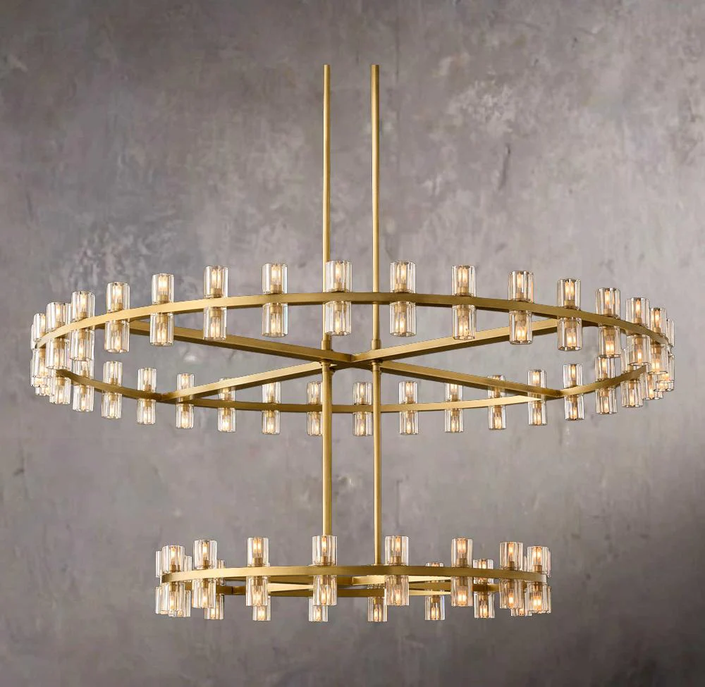 Arcachone Circular Two-Tier Chandelier 60″
