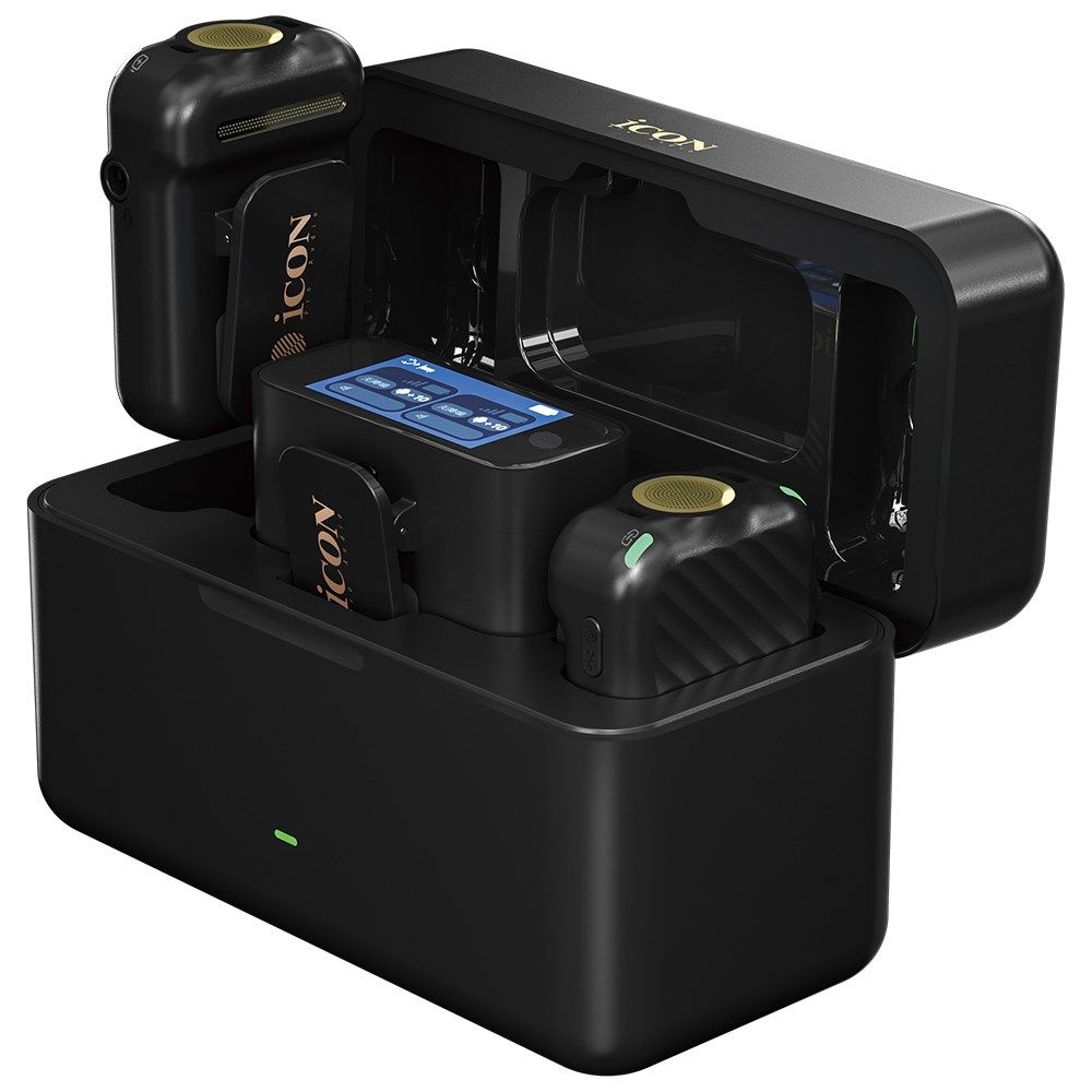Icon AirMic Pro Dual Wireless Microphone System (Black) - Image 1