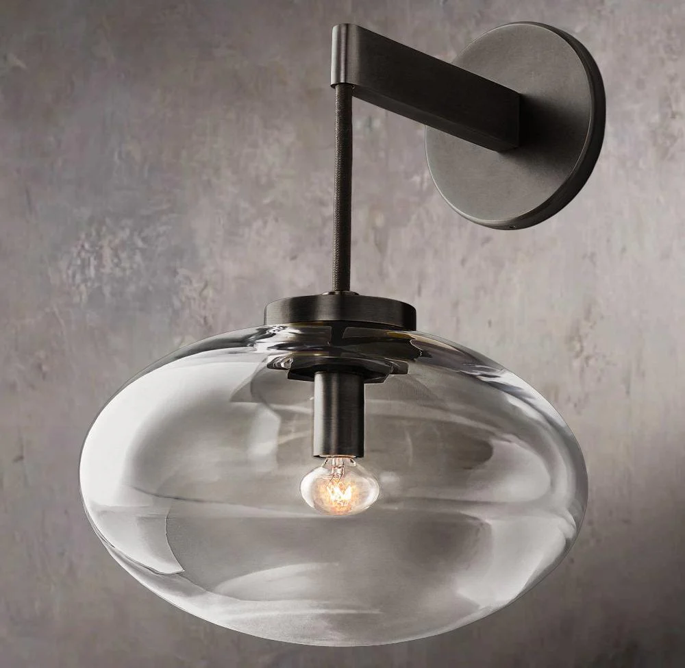 Cabrettes Transparent Glass Wall Sconce - Image 3