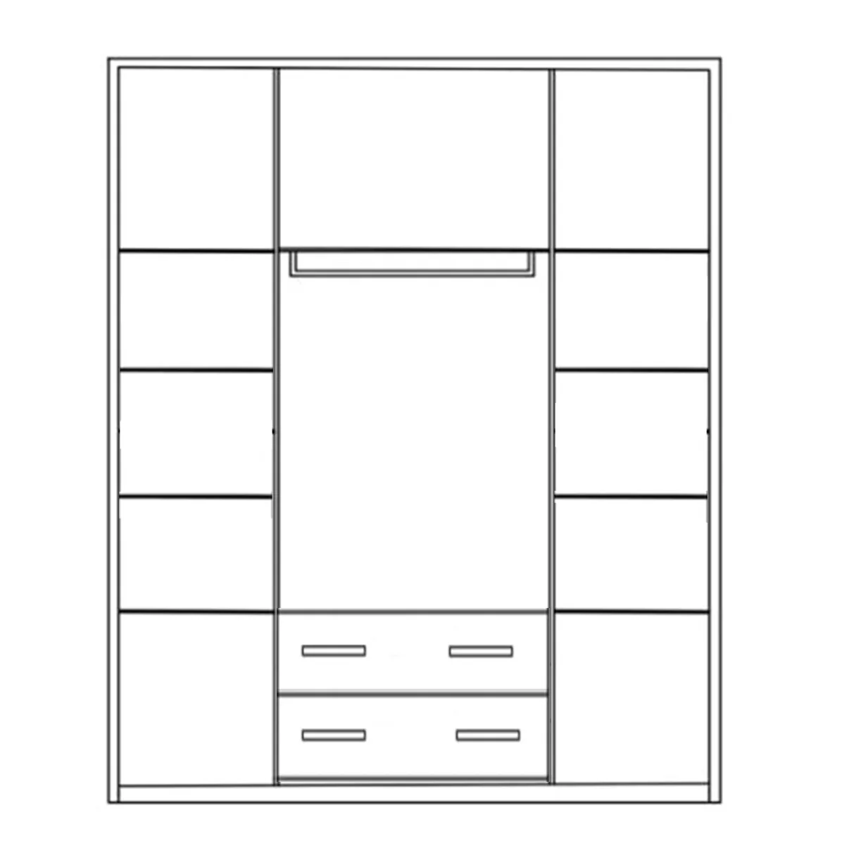 دولاب 180×200سم - WK113 - Image 2