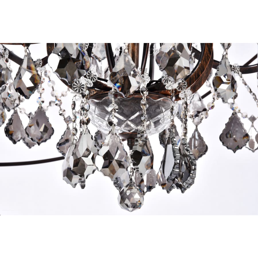 Elegant Lighting Geneva 25 Light 60" Wide Crystal Chandelier with Silver Shade Royal Cut Crystals - Image 3
