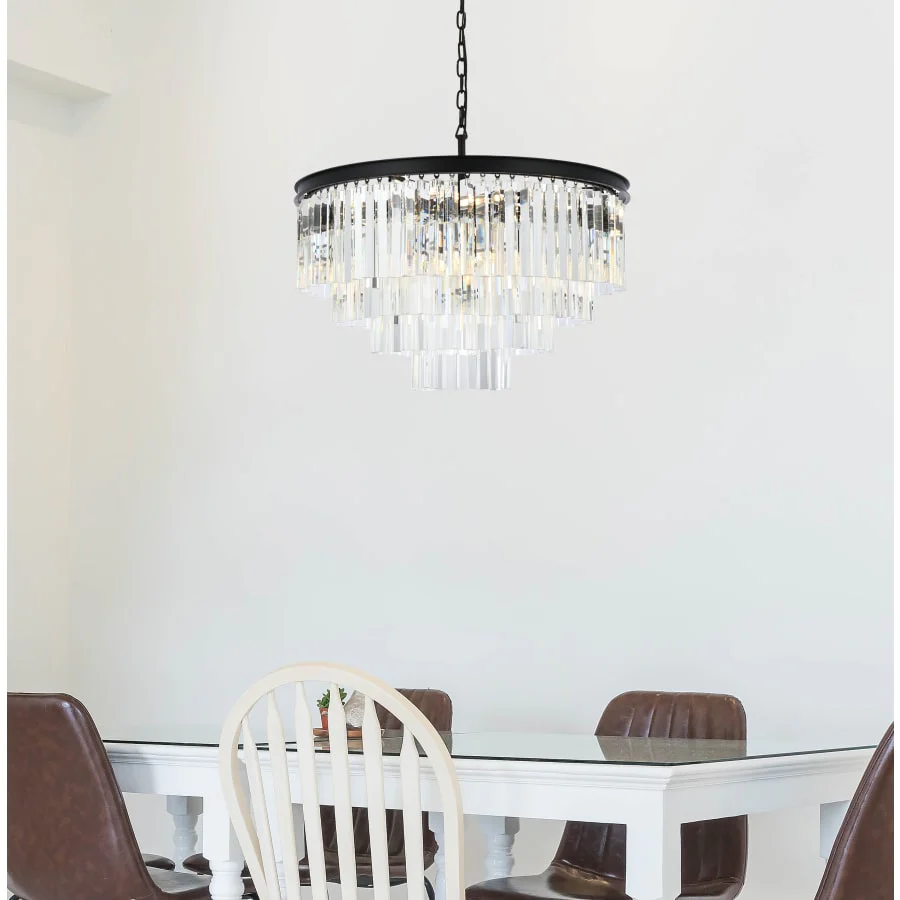 Elegant Lighting Sydney 17 Light 32" Wide Crystal Chandelier with Clear Royal Cut Crystals - Image 2