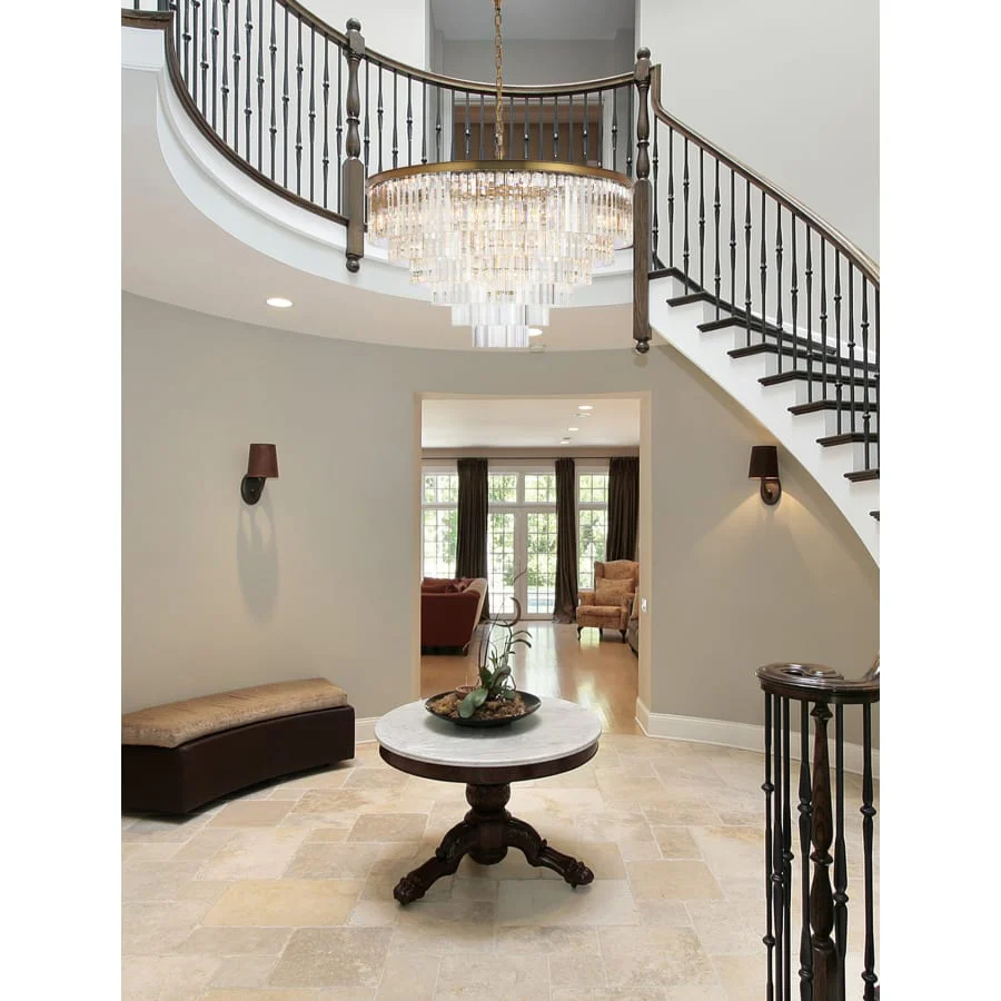 Elegant Lighting Sydney 33 Light 44" Wide Crystal Waterfall Chandelier - Image 2