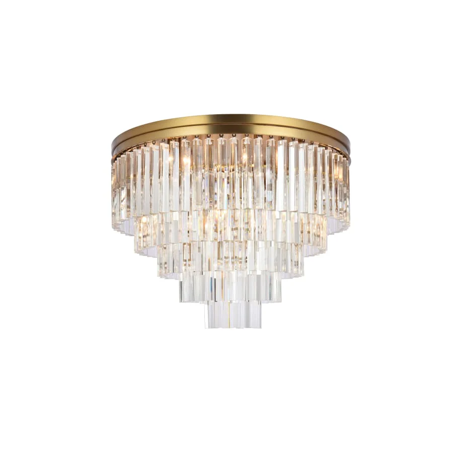 Elegant Lighting Sydney 17 Light 32" Wide Flush Mount Waterfall Ceiling Fixture - Image 1