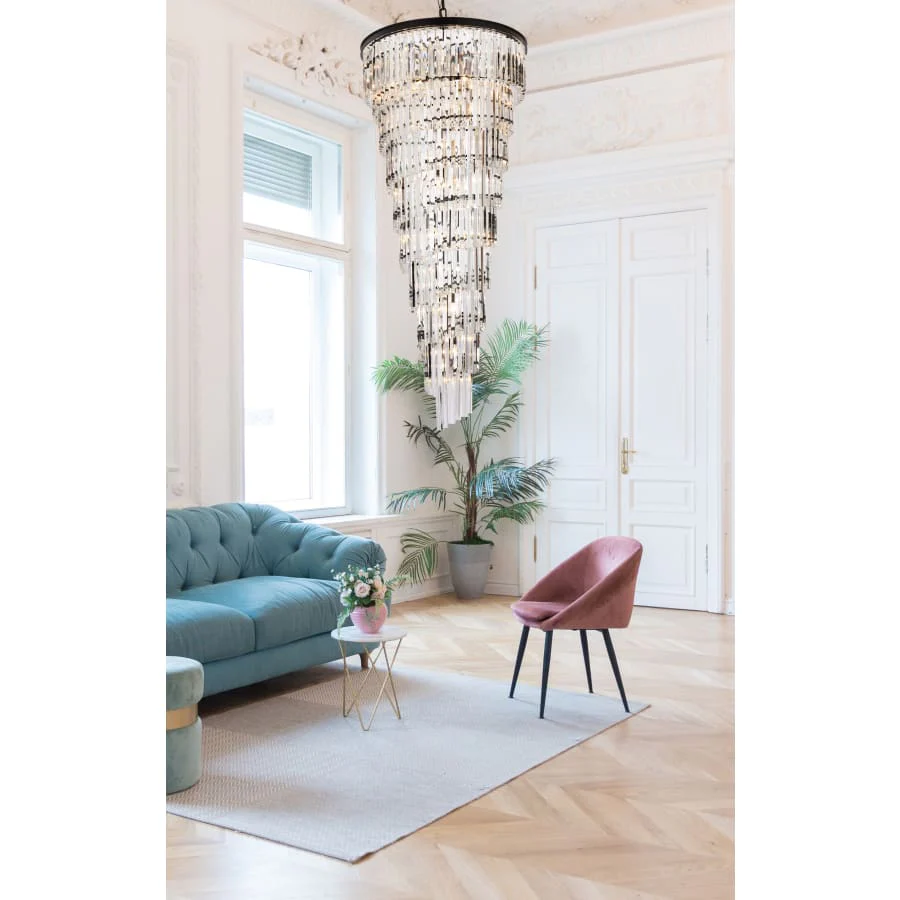 Elegant Lighting Sydney 35 Light 30" Wide Crystal Waterfall Chandelier - Image 2