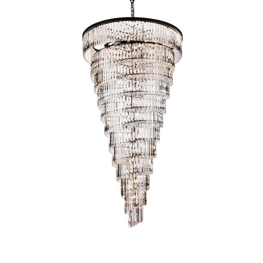 Elegant Lighting Sydney 58 Light 48" Wide Crystal Waterfall Chandelier - Image 3