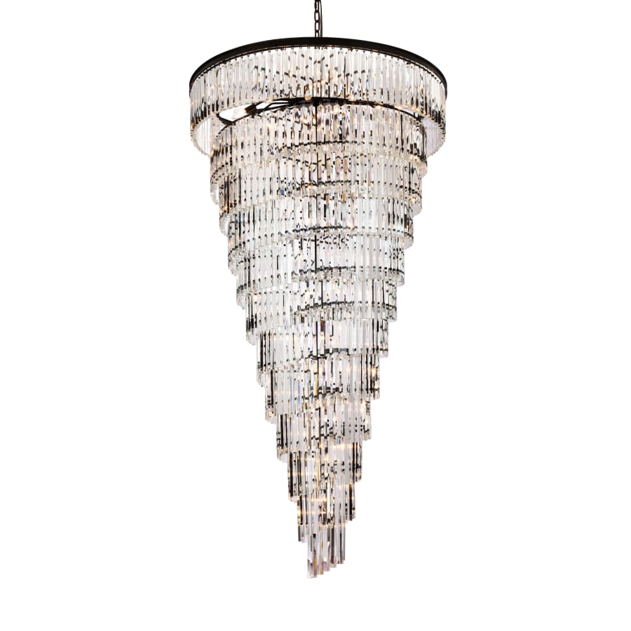 Elegant Lighting Sydney 58 Light 48" Wide Crystal Waterfall Chandelier - Image 1