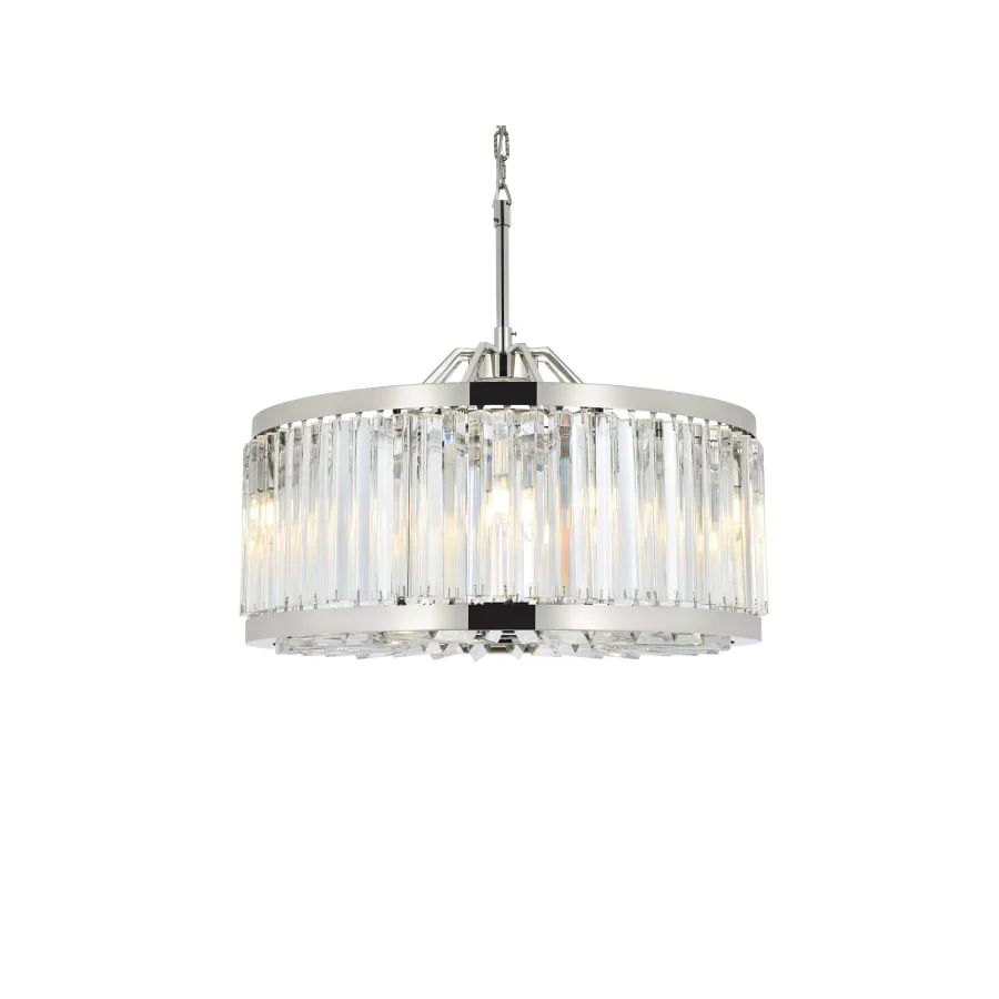 Elegant Lighting Chelsea 8 Light 28" Wide Crystal Drum Chandelier with Clear Royal Cut Crystals - Image 1