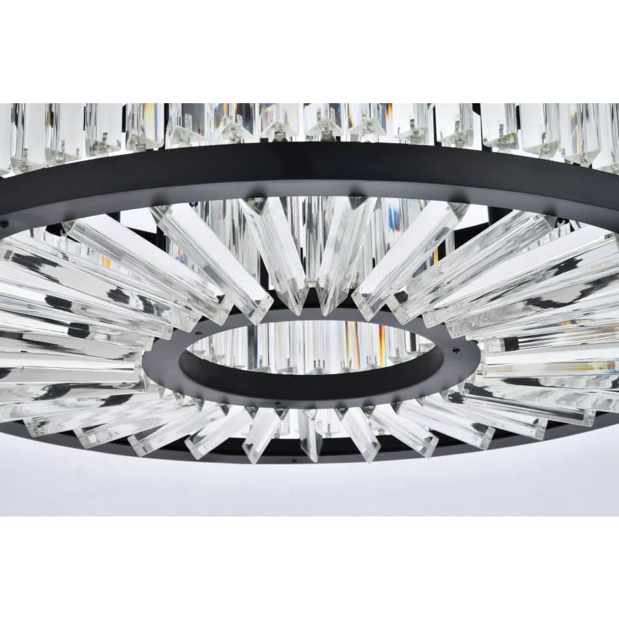 Elegant Lighting Chelsea 10 Light 36" Wide Crystal Drum Chandelier with Clear Royal Cut Crystals - Image 3
