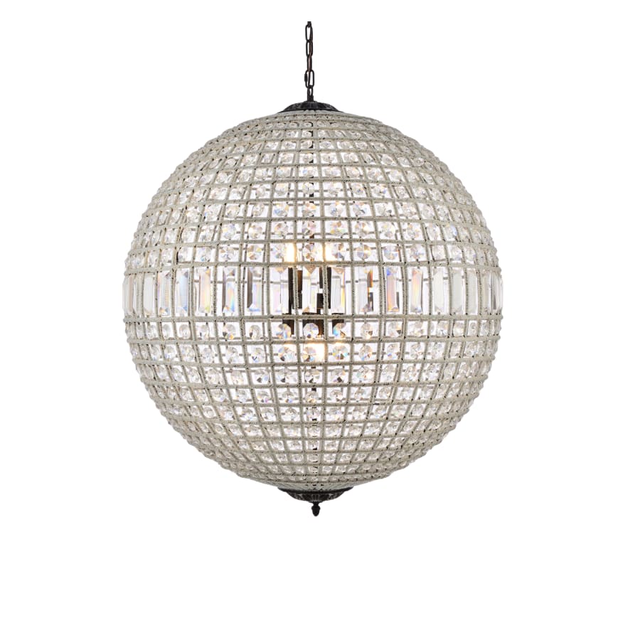 Elegant Lighting Olivia 8 Light 36" Wide Crystal Globe Chandelier with Clear Royal Cut Crystals - Image 1