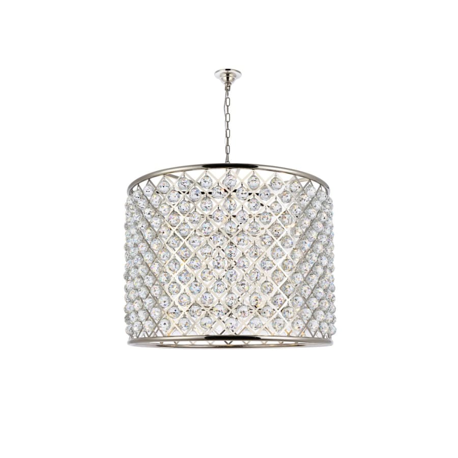 Elegant Lighting Madison 12 Light 36" Wide Crystal Drum Chandelier with Clear Royal Cut Crystals - Image 3