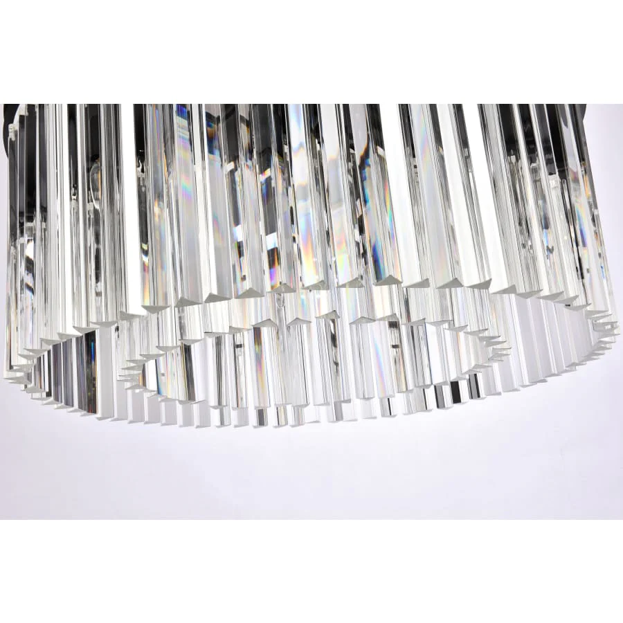 Elegant Lighting Sydney 8 Light 32" Wide Crystal Drum Chandelier with Clear Royal Cut Crystals - Image 3
