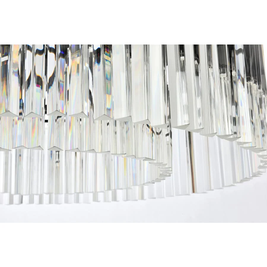 Elegant Lighting Sydney 10 Light 44" Wide Crystal Drum Chandelier with Clear Royal Cut Crystals - Image 3