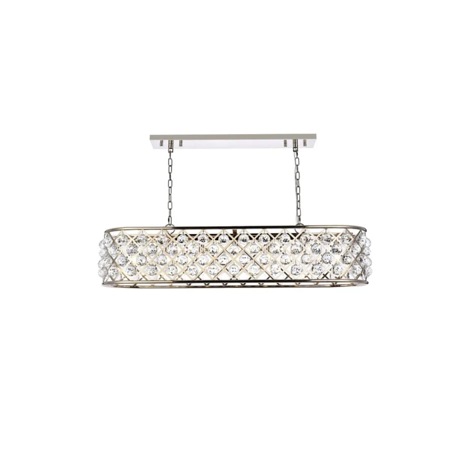 Elegant Lighting Madison 7 Light 50" Wide Crystal Linear Chandelier with Clear Royal Cut Crystals - Image 3