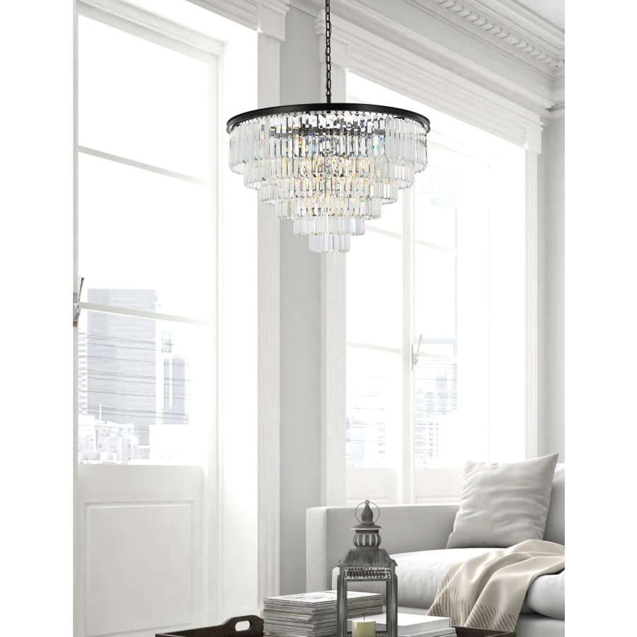Elegant Lighting Sydney 33 Light 44" Wide Crystal Chandelier with Clear Royal Cut Crystals - Image 2