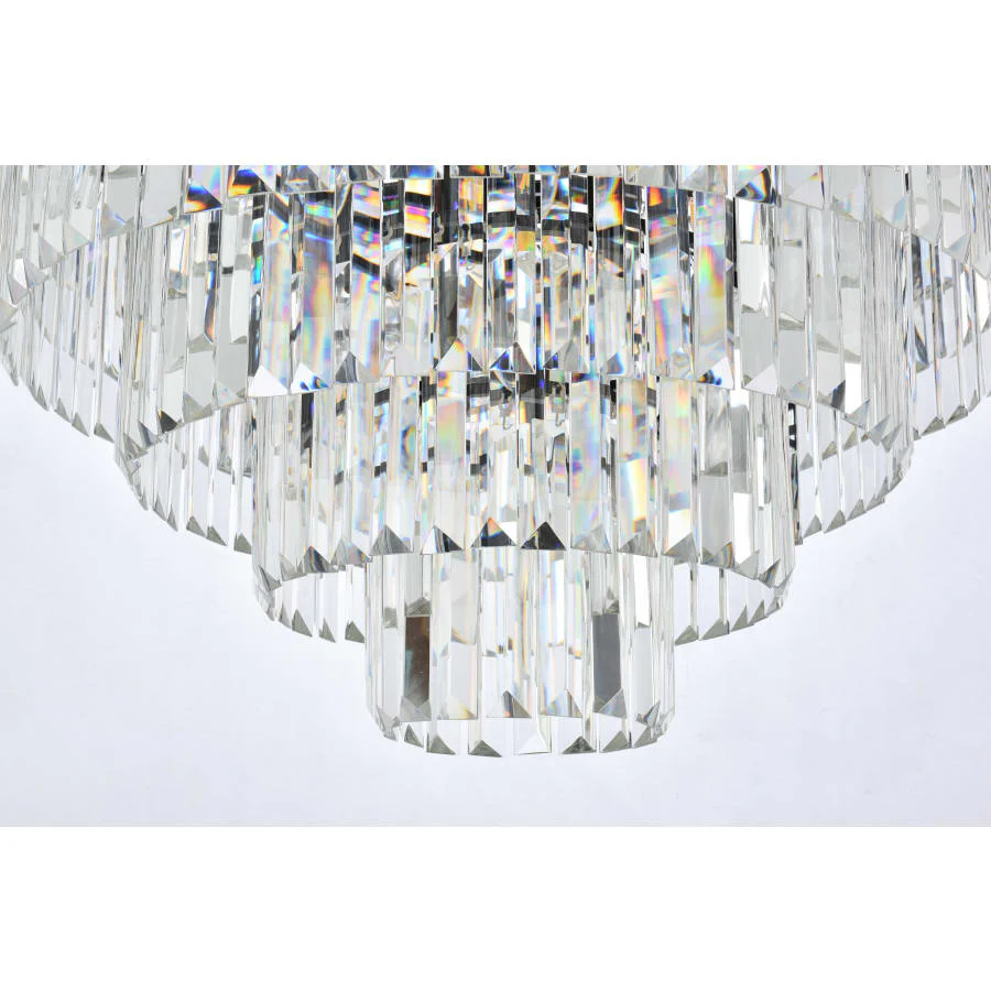 Elegant Lighting Sydney 33 Light 44" Wide Crystal Chandelier with Clear Royal Cut Crystals - Image 3
