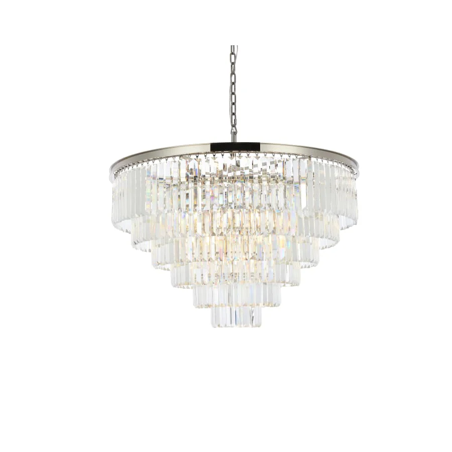 Elegant Lighting Sydney 33 Light 44" Wide Crystal Chandelier with Clear Royal Cut Crystals - Image 1