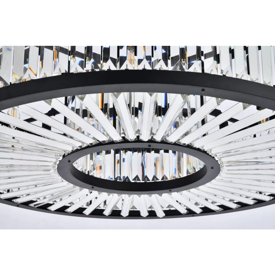 Elegant Lighting Chelsea 10 Light 44" Wide Crystal Drum Chandelier with Clear Royal Cut Crystals - Image 3