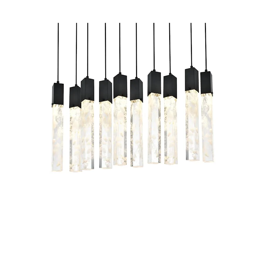 Elegant Lighting Aurora 42" Wide Crystal Linear Pendant - Image 3