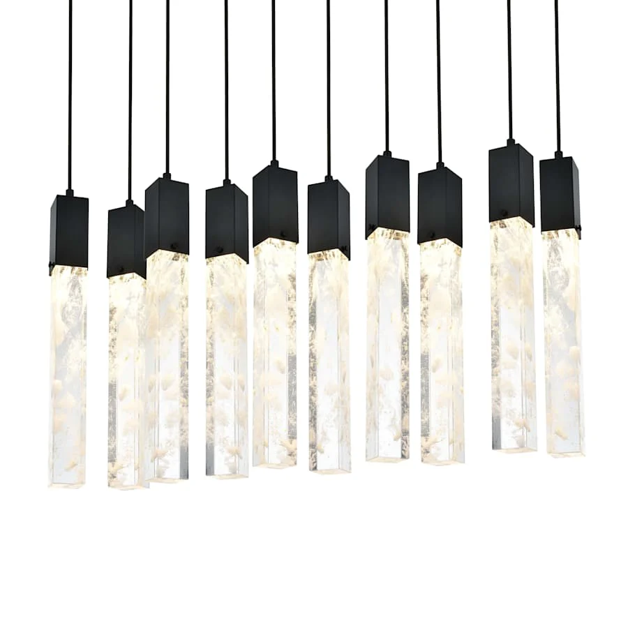 Elegant Lighting Aurora 42" Wide Crystal Linear Pendant - Image 1