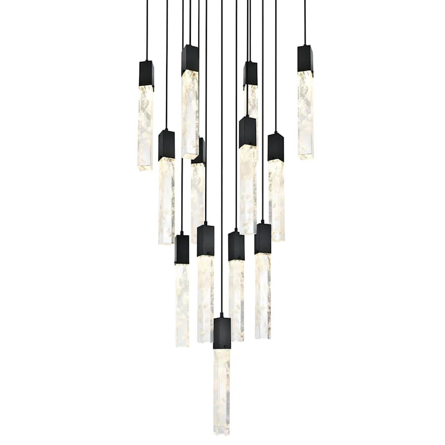 Elegant Lighting Aurora 26" Wide Crystal Multi Light Pendant - Image 1