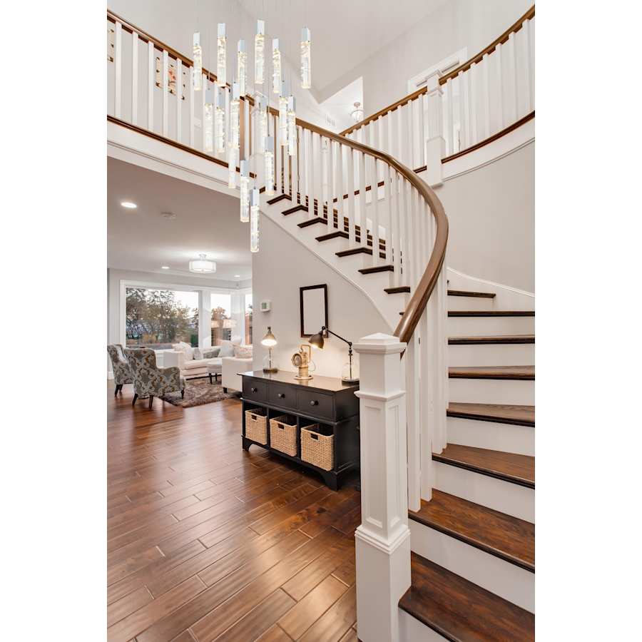 Elegant Lighting Aurora 30" Wide Crystal Multi Light Pendant - Image 2
