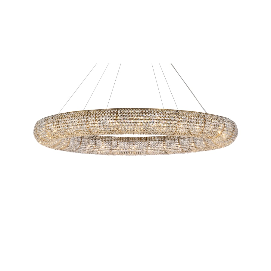 Elegant Lighting Paris 30 Light 71" Wide Crystal Ring Chandelier with Clear Royal Cut Crystals - Image 3