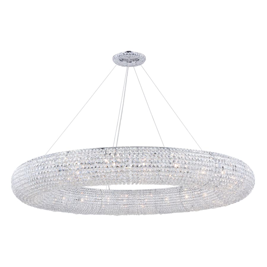 Elegant Lighting Paris 30 Light 71" Wide Crystal Ring Chandelier with Clear Royal Cut Crystals - Image 1