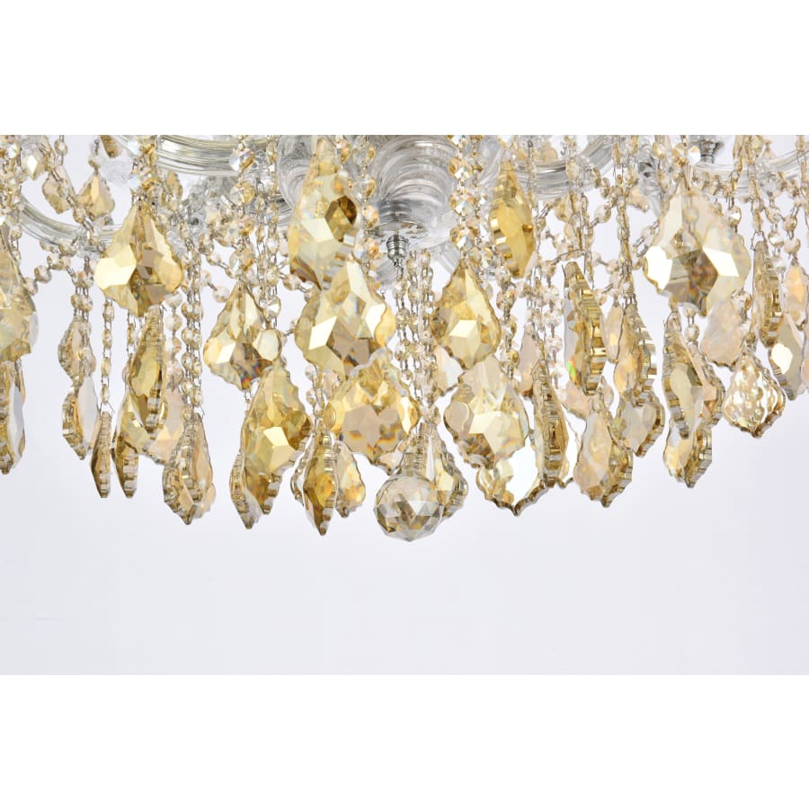 Elegant Lighting Maria Theresa 24 Light 36" Wide Crystal Chandelier with Golden Teak Royal Cut Crystals - Image 3
