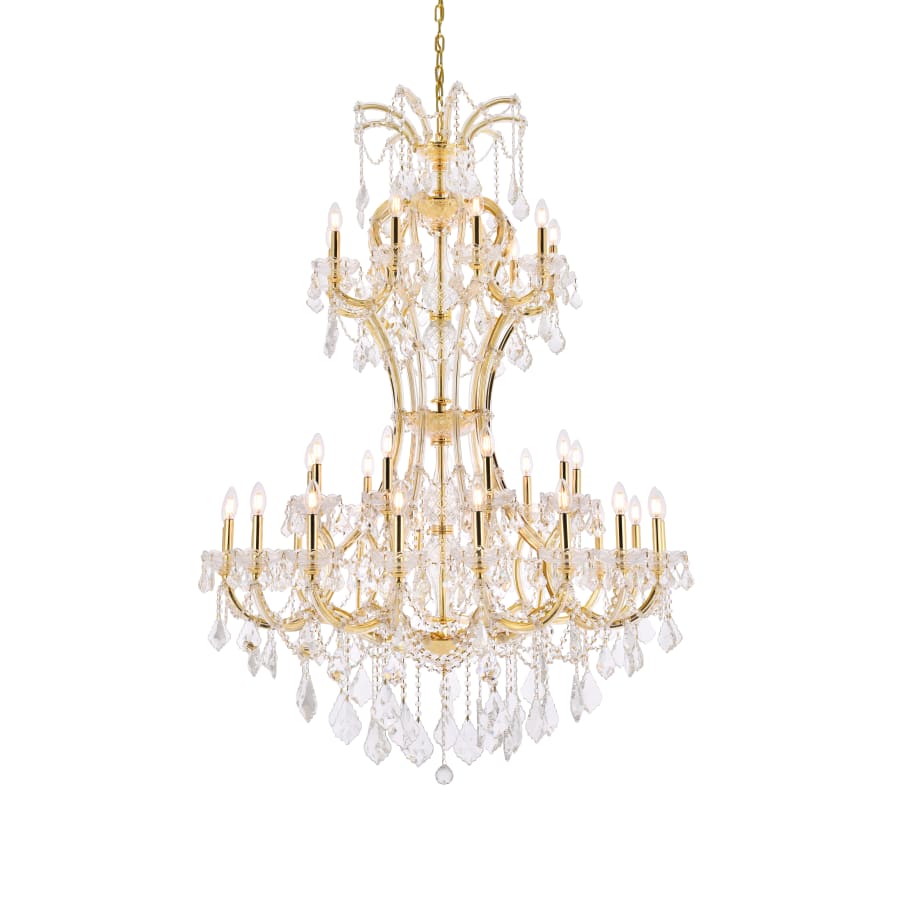 Elegant Lighting Maria Theresa 36 Light 46" Wide Crystal Chandelier with Clear Royal Cut Crystals - Image 1