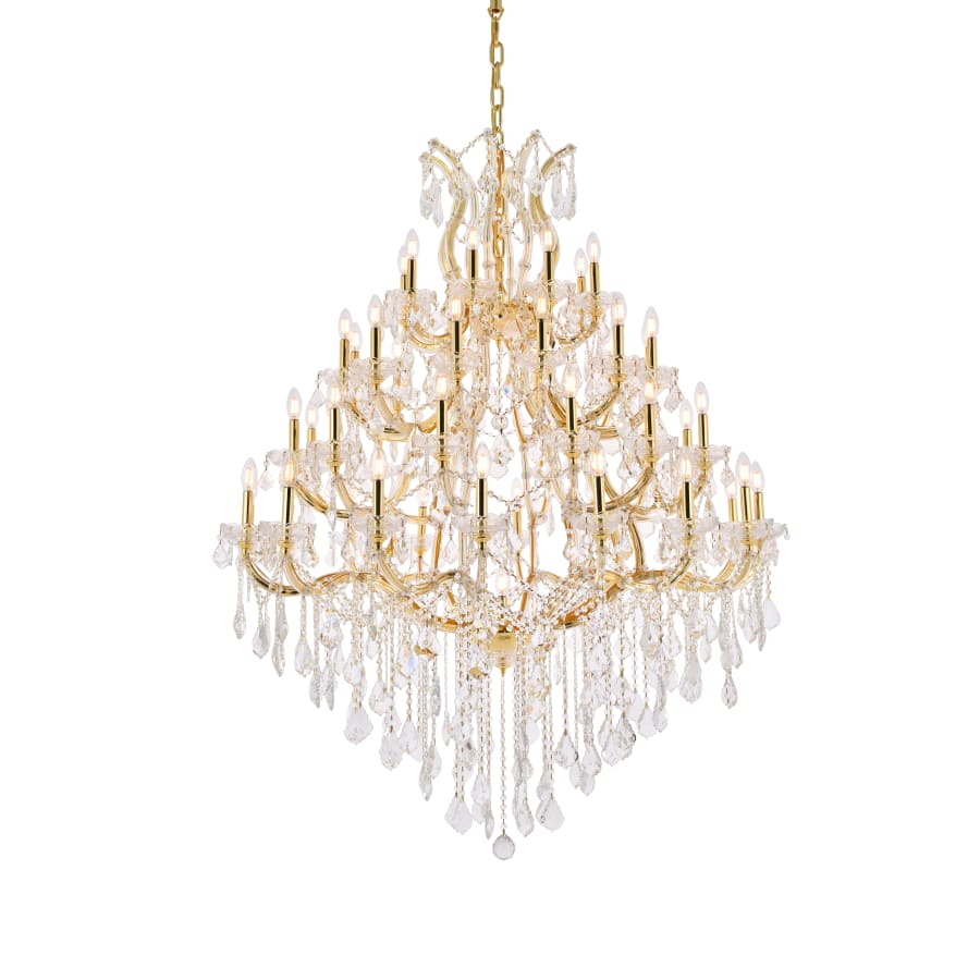 Elegant Lighting Maria Theresa 49 Light 46" Wide Crystal Chandelier with Clear Royal Cut Crystals - Image 1