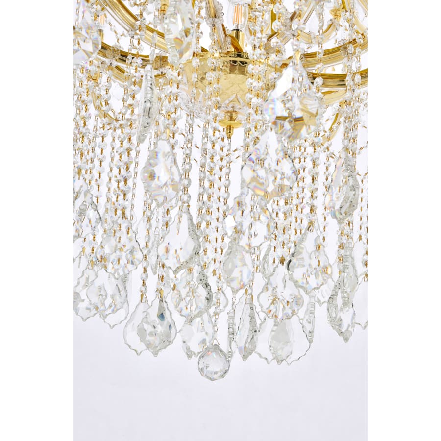 Elegant Lighting Maria Theresa 61 Light 54" Wide Crystal Chandelier with Golden Teak Royal Cut Crystals - Image 3