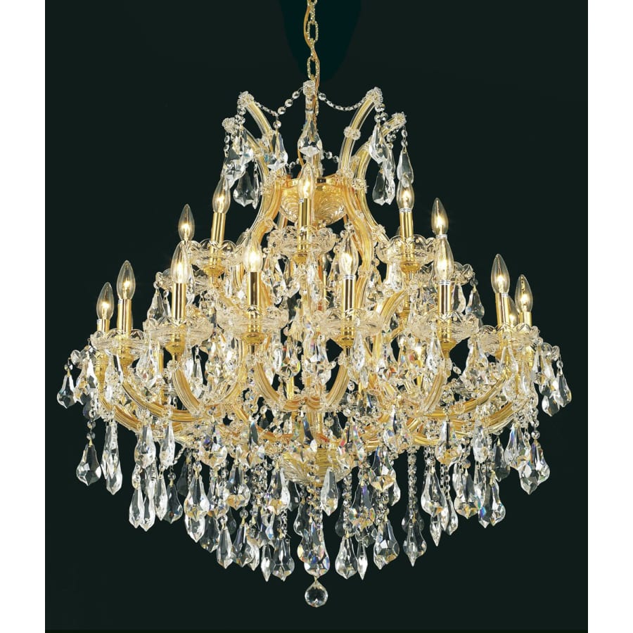 Elegant Lighting Maria Theresa 24 Light 36" Wide Crystal Chandelier with Clear Royal Cut Crystals - Image 1