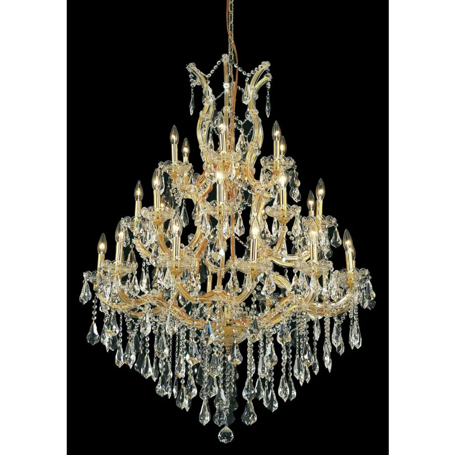 Elegant Lighting Maria Theresa 28 Light 38" Wide Crystal Chandelier with Clear Royal Cut Crystals - Image 1