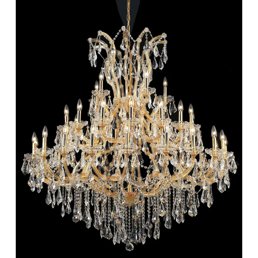 Elegant Lighting Maria Theresa 41 Light 52" Wide Crystal Chandelier with Clear Royal Cut Crystals - Image 1