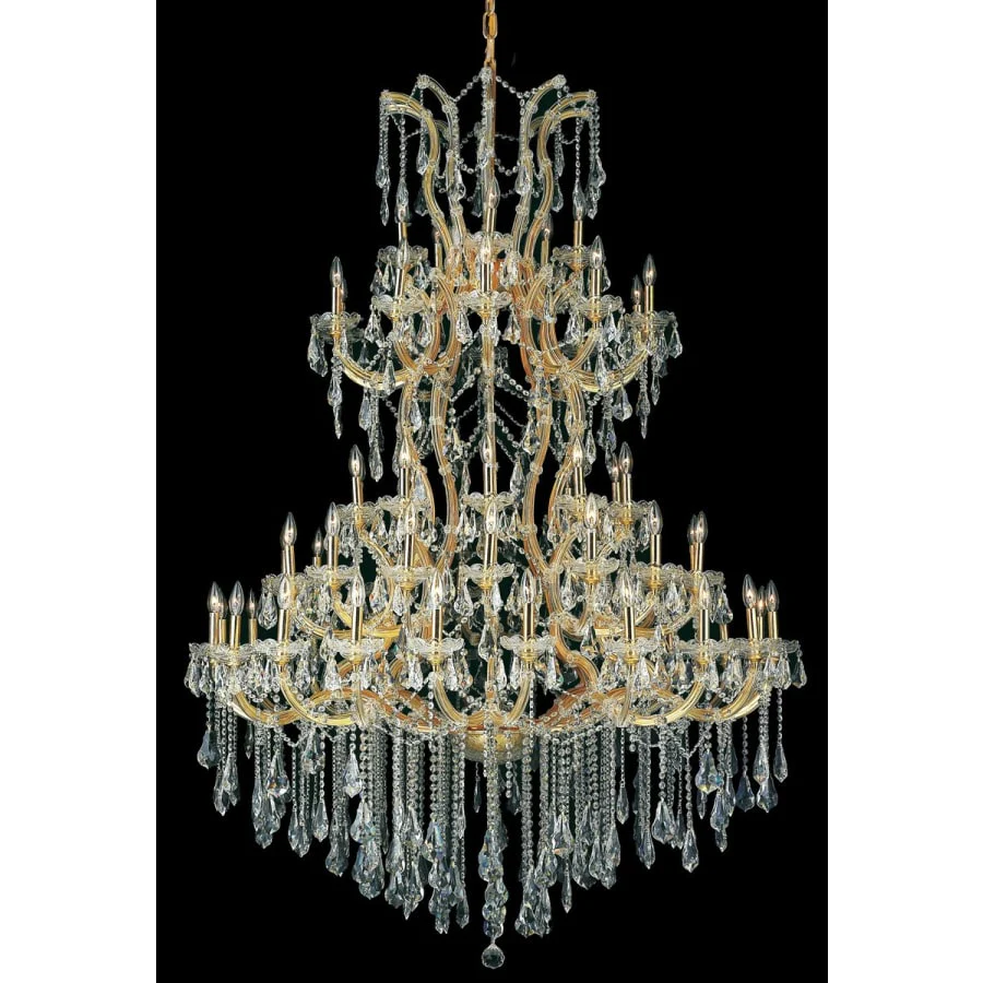 Elegant Lighting Maria Theresa 61 Light 54" Wide Crystal Chandelier with Clear Royal Cut Crystals - Image 1