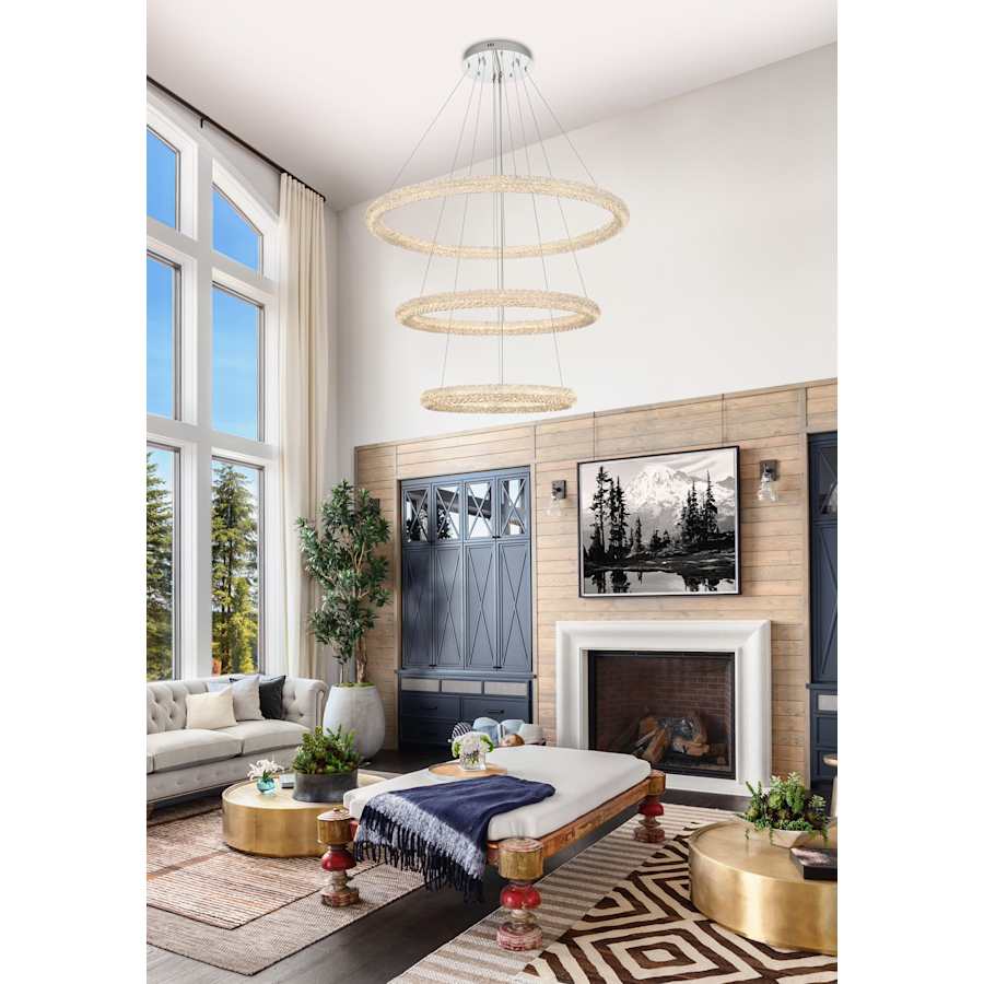 Elegant Lighting Bowen 42" Wide Ring Chandelier - Image 2