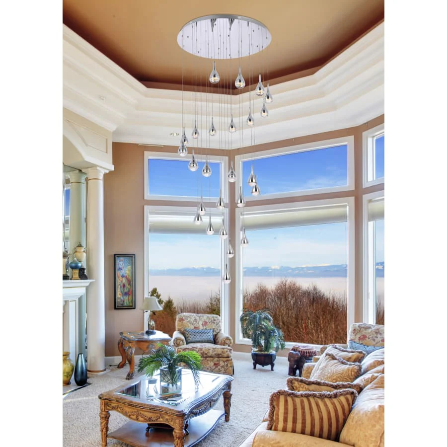 Elegant Lighting Amherst 25 Light 42" Wide LED Chandelier - Image 2