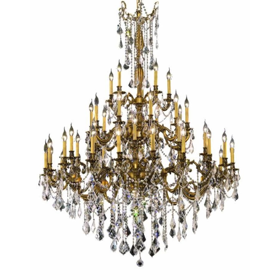 Elegant Lighting Rosalia 45 Light 54" Wide Crystal Chandelier with Clear Royal Cut Crystals - Image 1