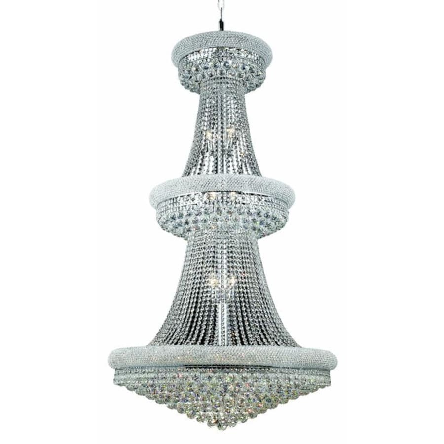 Elegant Lighting Primo 32 Light 36" Wide Crystal Empire Chandelier with Clear Royal Cut Crystals - Image 1